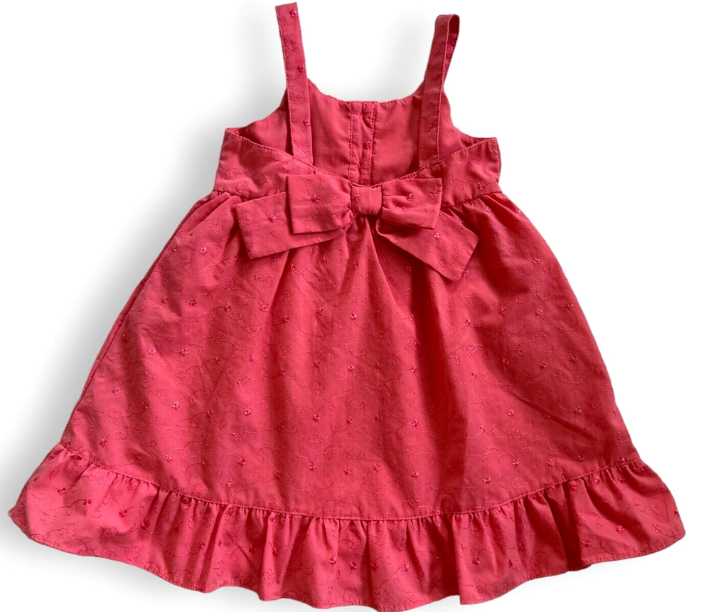 Penelope Mack Girls Pink Dress Watermelon Bow 24 Months
